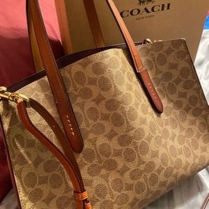COACH Charlie Carryall Sig Canvas Style31210 $350